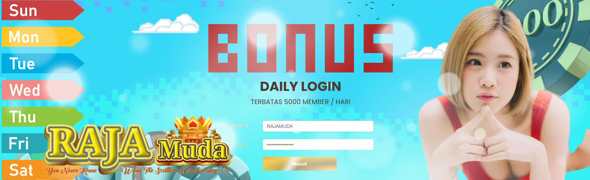 BONUS DAILY LOGIN